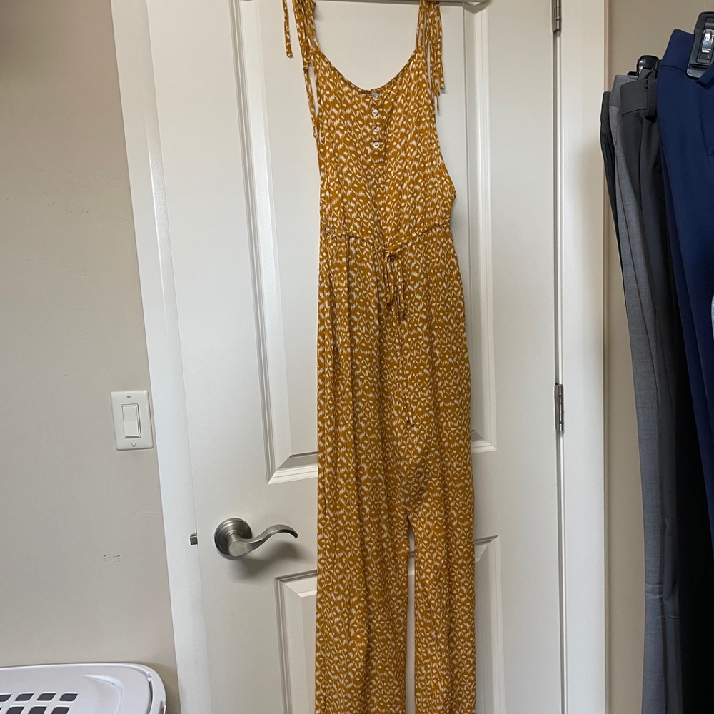 Mustard floral jumper